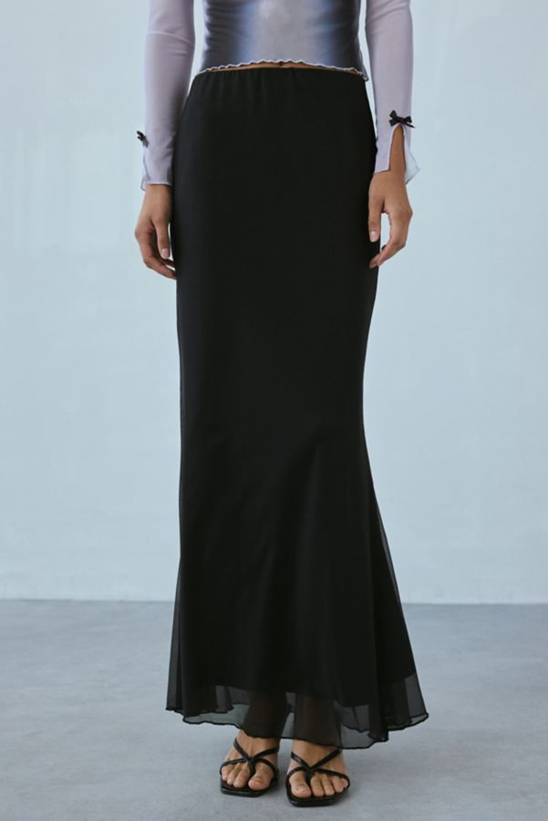 Slide View: 4: Basic Pleasure Mode Corset Graphic Maxi Skirt