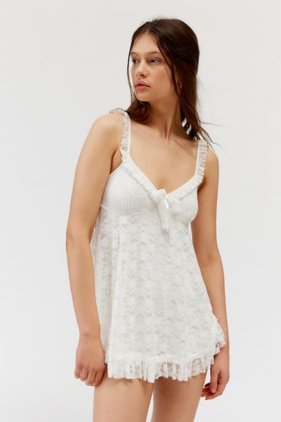 UO Primrose Lace Babydoll Romper