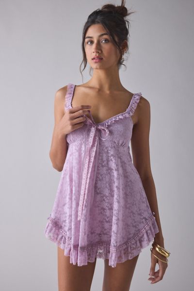 UO Primrose Lace Babydoll Romper