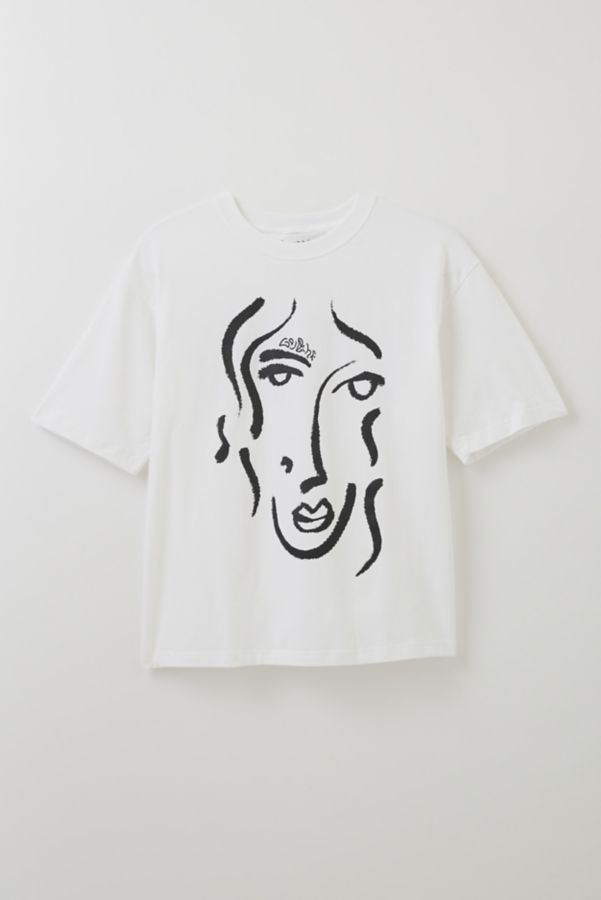 Slide View: 1: Gouache Portrait Graphic Tee