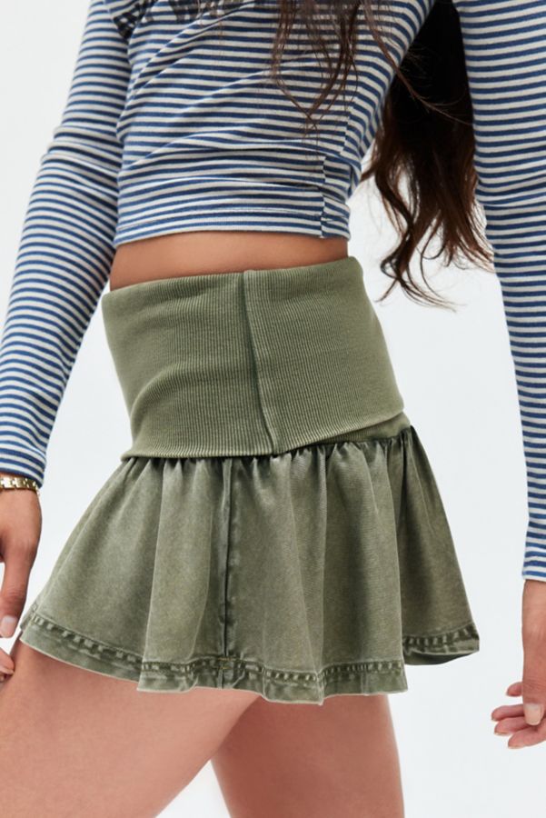 Slide View: 4: BDG Yelena Foldover Micro Skirt