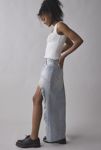 Thumbnail View 3: Abrand 95 Cater Destructed High-Low Denim Maxi Skirt