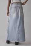 Thumbnail View 4: Abrand 95 Cater Destructed High-Low Denim Maxi Skirt