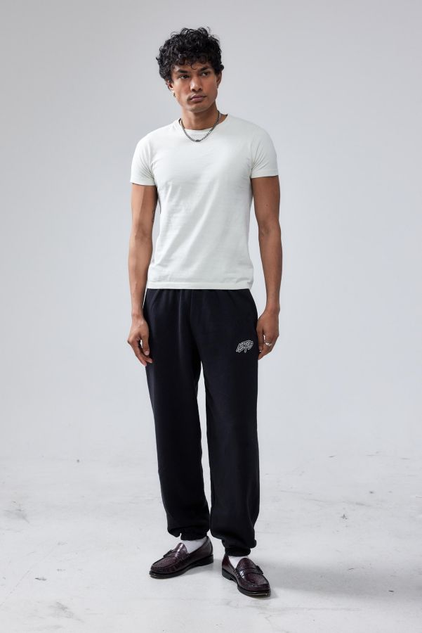 Slide View: 3: iets frans... Black Doodle Cuffed Jogger Pant