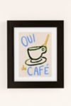 Thumbnail View 2: Sabina Fenn Illustration Oui Du Café Art Print