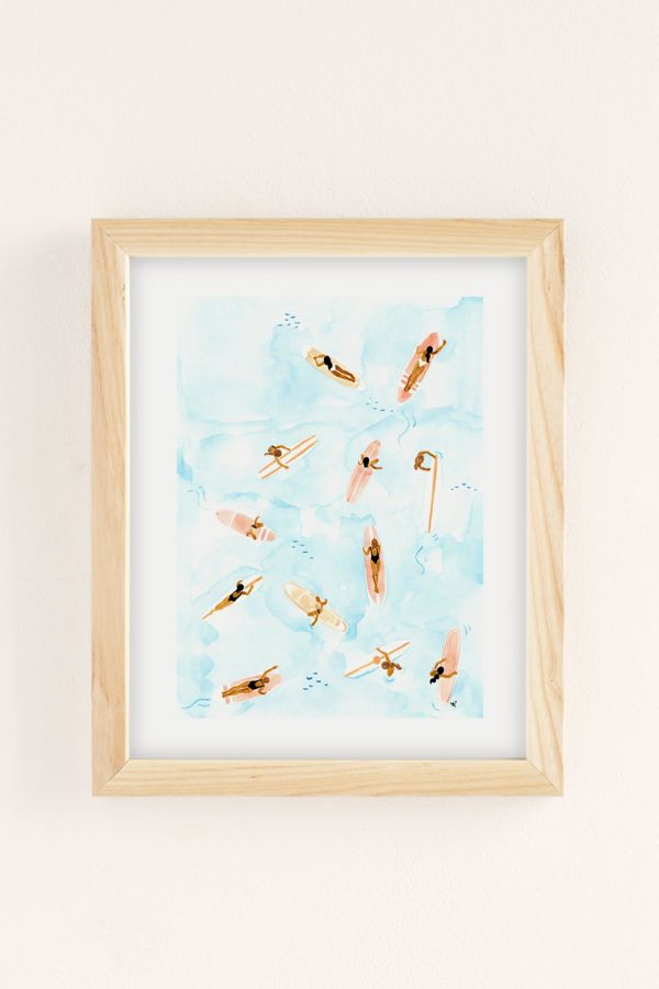 Slide View: 2: Sabina Fenn Illustration Surfers Art Print