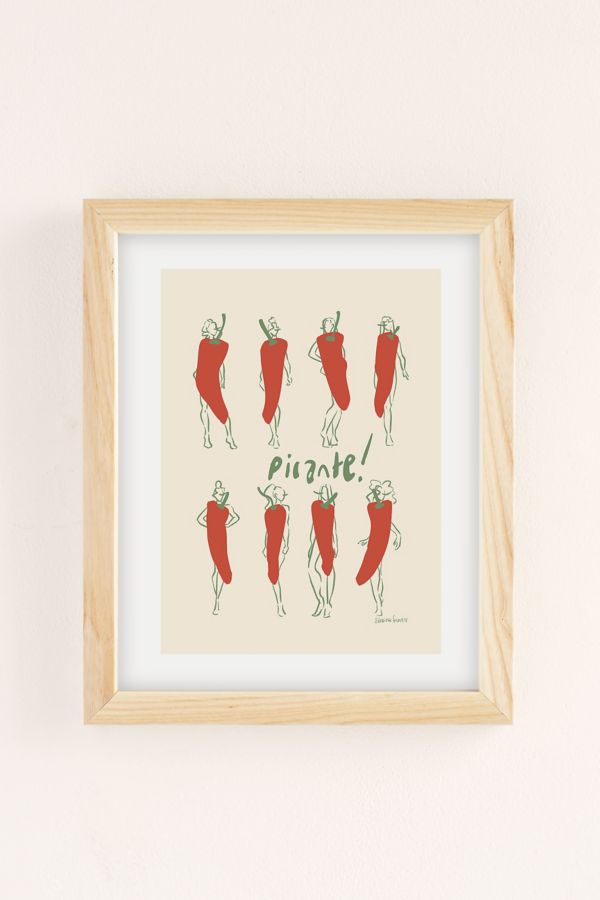 Slide View: 2: Sabina Fenn Illustration Picante! Spicy Chili Art Print