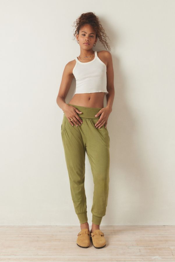 Slide View: 1: Out From Under Foldover Slim Jogger Pant