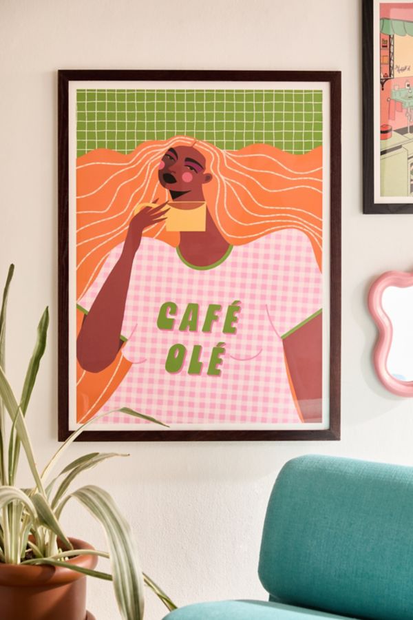 Slide View: 1: Maritza Lisa Café Olé Art Print