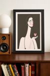 Thumbnail View 1: Maritza Lisa Girl With Pink Heart Art Print