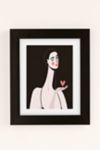 Thumbnail View 2: Maritza Lisa Girl With Pink Heart Art Print