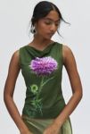 Thumbnail View 1: Tyler McGillivary Simone Cowl Neck Graphic Tank Top