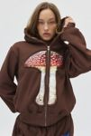 Thumbnail View 1: Tyler McGillivary Mushroom Embossed Graphic Zip Up Hoodie Sweatshirt