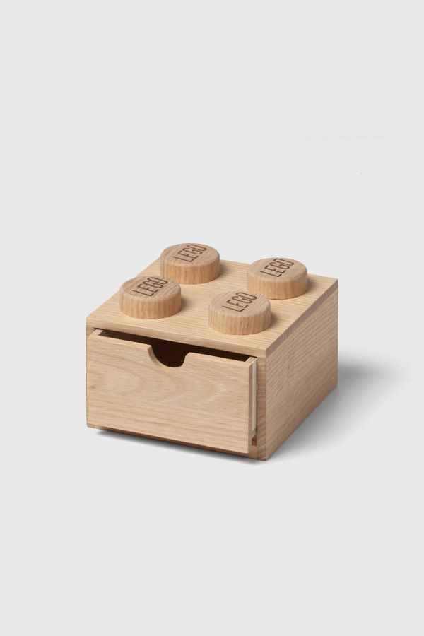 Slide View: 2: LEGO Stackable Wooden Desk Drawer