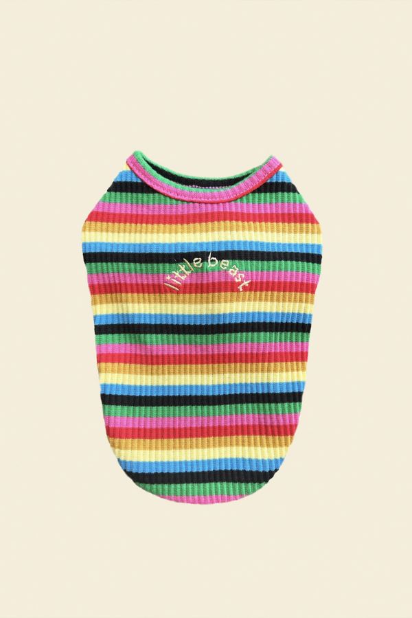 Slide View: 2: Little Beast Striped Sleeveless Shirt