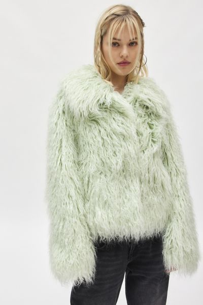 Unreal Fur Saint Tropez Faux Fur Cropped Jacket