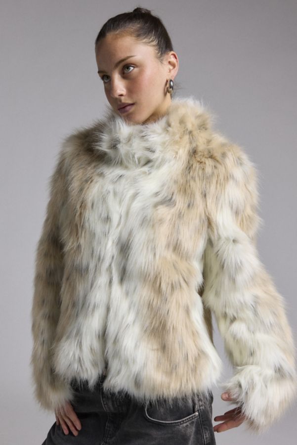 Slide View: 1: Unreal Fur Wild Dream Faux Fur Jacket