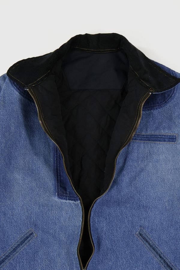 Slide View: 4: Reworked Denim Workwear Jacket