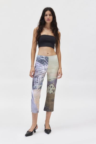 Basic Pleasure Mode Landscape Print Capri Trouser