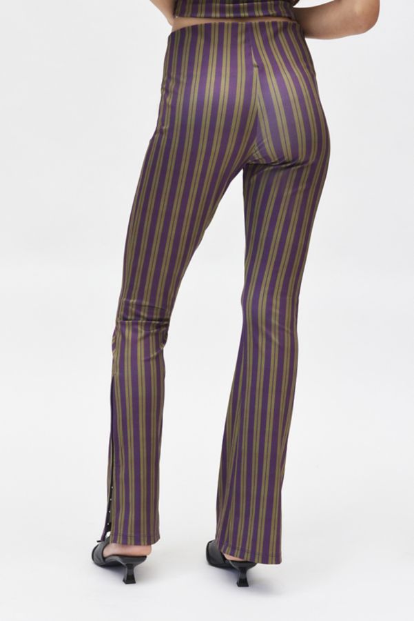 Slide View: 5: Basic Pleasure Mode Tabby Striped Bootcut Trouser