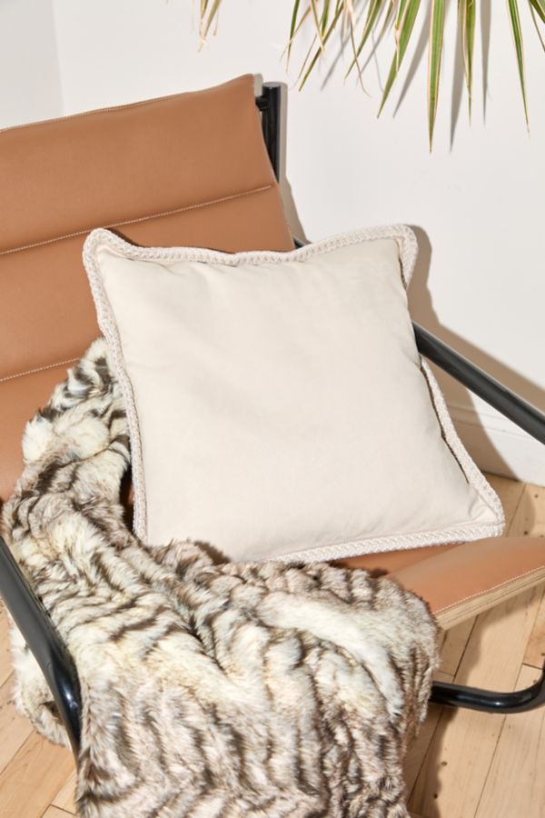 Slide View: 1: UGG Kirkwood Braid-Trim Throw Pillow