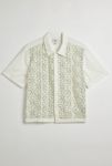 Thumbnail View 2: BDG Crochet Lace Short Sleeve Button-Down Shirt