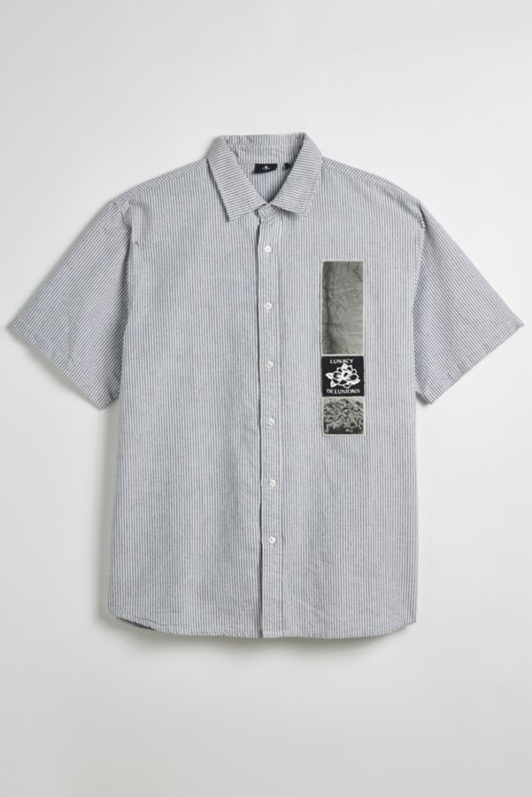 Slide View: 2: THRILLS Delusions Stripe Button-Down Shirt