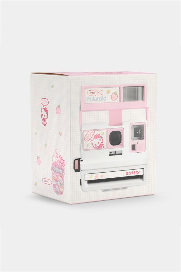 Slide View: 4: Polaroid 600 Hello Kitty Strawberry Kawaii Instant Film Camera