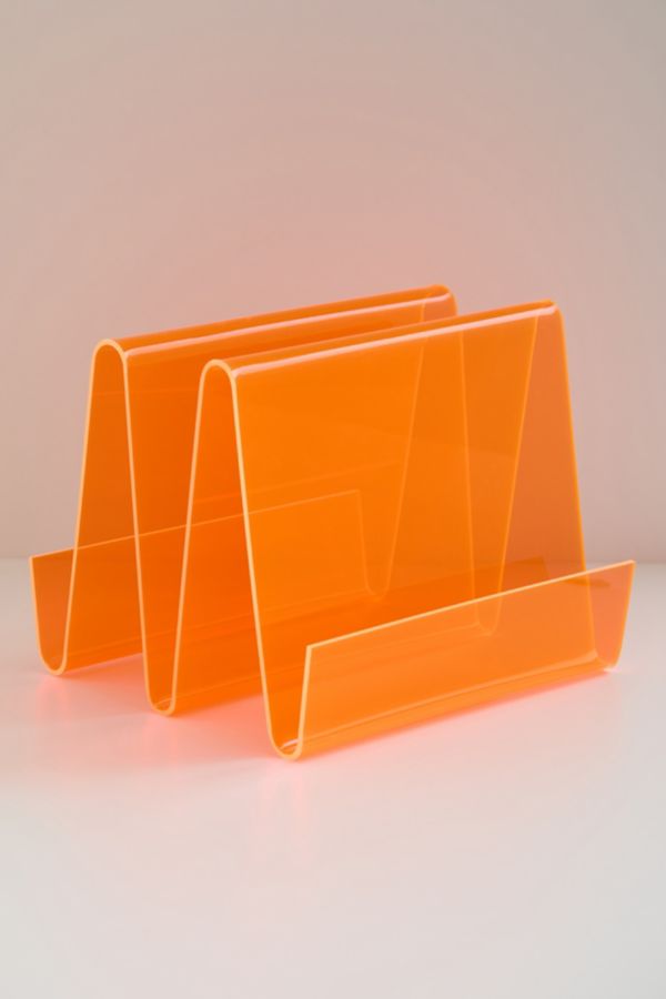 Slide View: 4: Squiggle Acrylic Magazine Rack