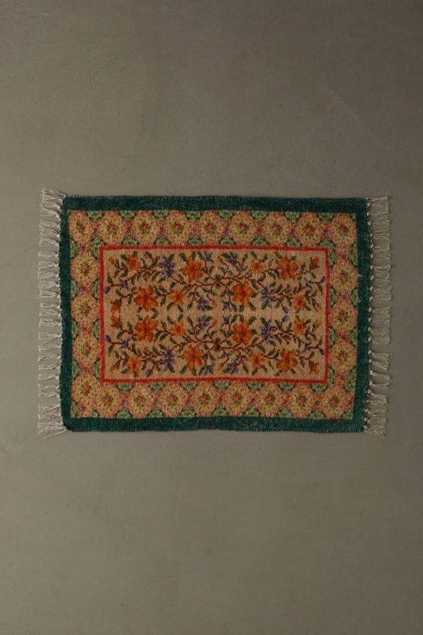 Slide View: 5: Evelyn Needlepoint Digital Printed Rug