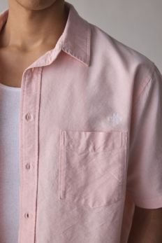 Slide View: 4: UO Solid Cut-Off Oxford Shirt