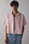 Thumbnail View 5: UO Solid Cut-Off Oxford Shirt