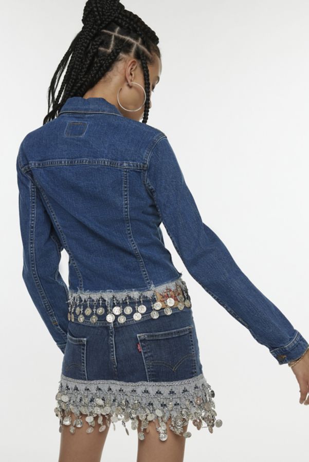 Slide View: 5: Urban Renewal Remade Coin Trim Denim Jacket