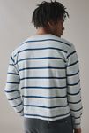 Thumbnail View 3: BDG Bonfire Stripe Cropped Long Sleeve Pocket Tee