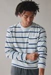 Thumbnail View 1: BDG Bonfire Stripe Cropped Long Sleeve Pocket Tee