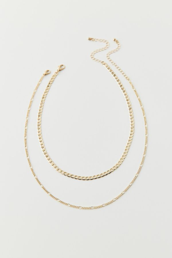 Slide View: 2: Essential Delicate Chain Layering Necklace Set