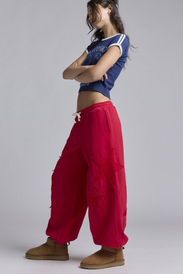 Slide View: 3: Out From Under Brenda Star Patch Jogger Sweatpant