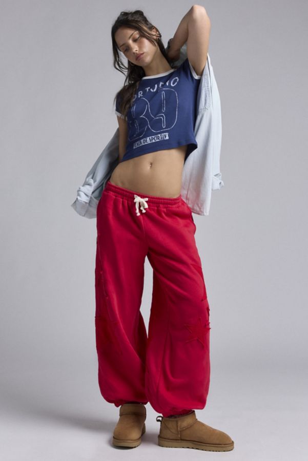 Slide View: 1: Out From Under Brenda Star Patch Jogger Sweatpant