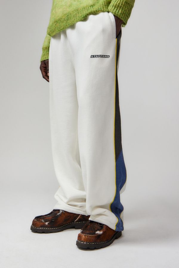 Slide View: 1: iets frans... Ecru Panelled Harri Baggy Jogger Pant