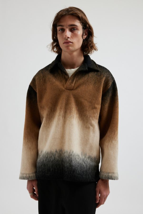 Slide View: 1: David Catalán Papa Polo Collar Sweater