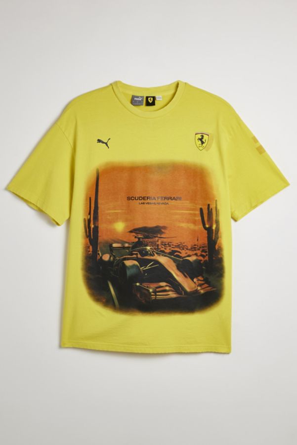 Slide View: 1: Puma For Scuderia Ferrari Desert Sun Graphic Tee