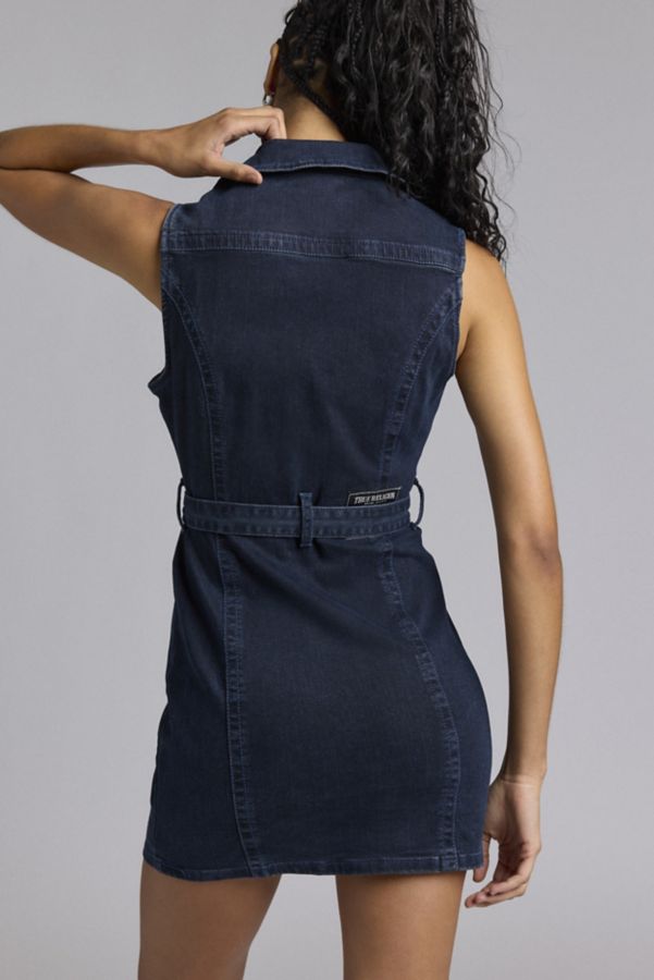 Slide View: 2: True Religion Moto Denim Mini Dress