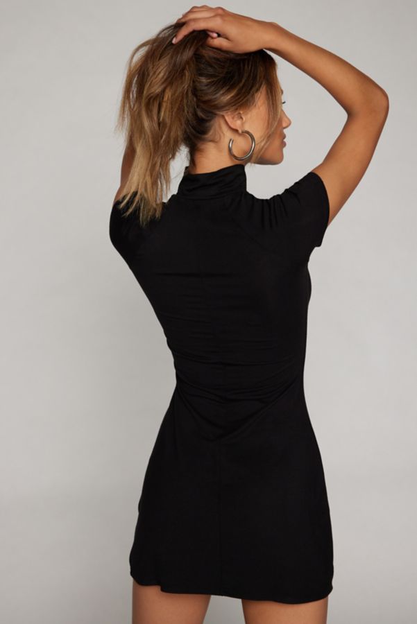 Slide View: 4: Silence + Noise Audrey Mock Neck Mini Dress