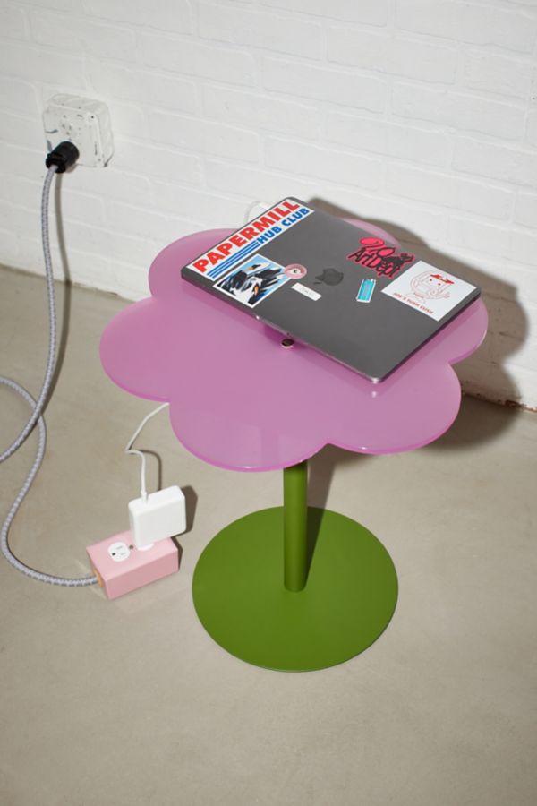 Slide View: 1: Petunia Acrylic Side Table