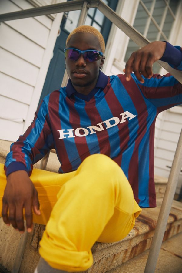 Slide View: 1: Honda Long Sleeve Soccer Jersey Polo Tee