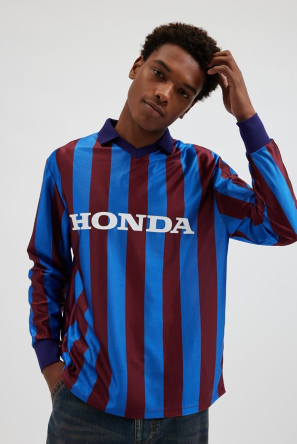 Slide View: 2: Honda Long Sleeve Soccer Jersey Polo Tee