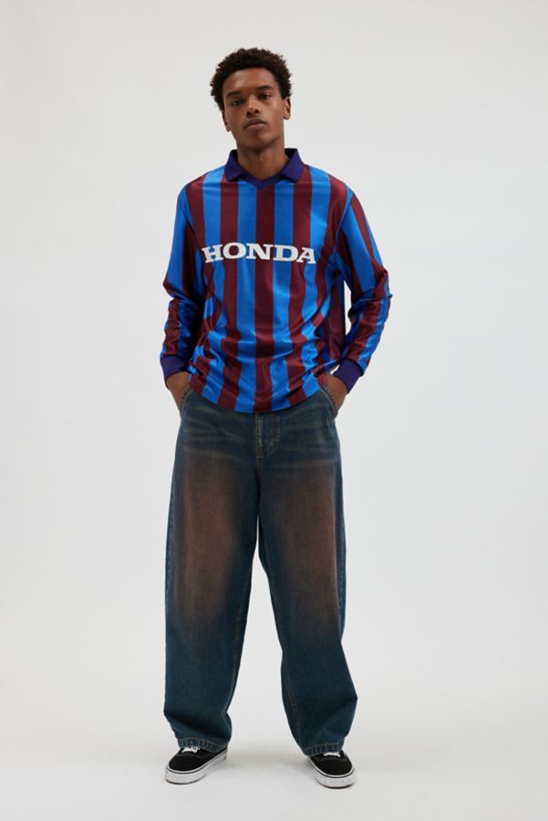 Slide View: 4: Honda Long Sleeve Soccer Jersey Polo Tee