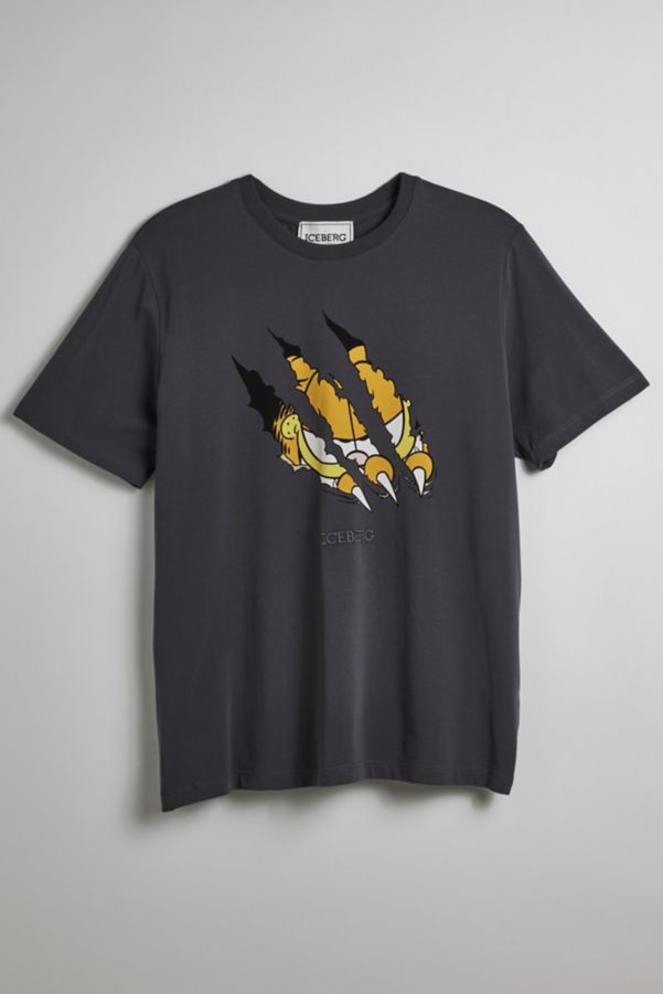 Slide View: 1: T-shirt Graphique Garfield Claw ICEBERG