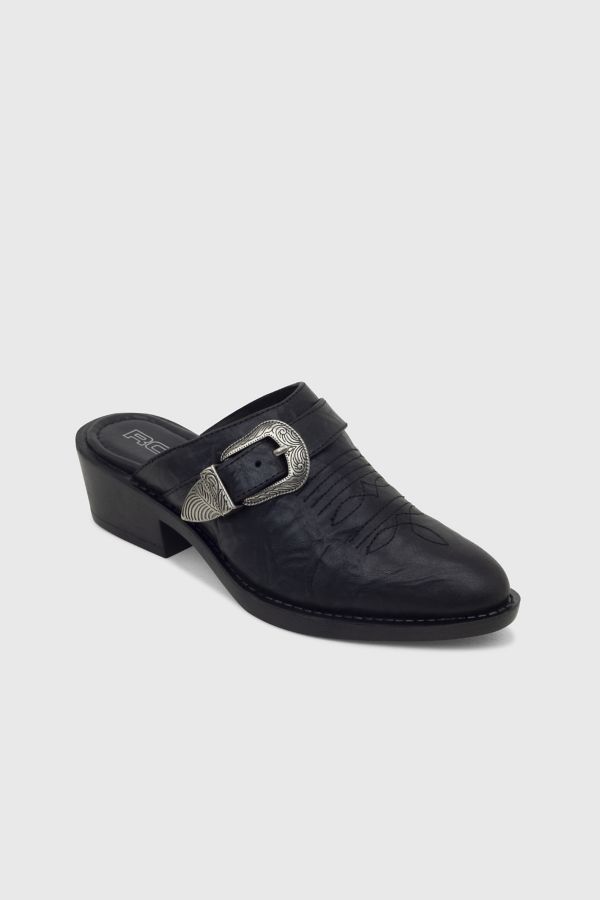 Slide View: 3: ROC Alamo Leather Western Mule