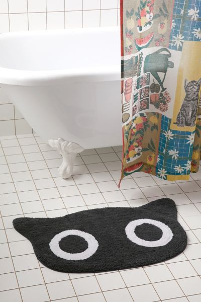 Milo Cat Face Bath Mat